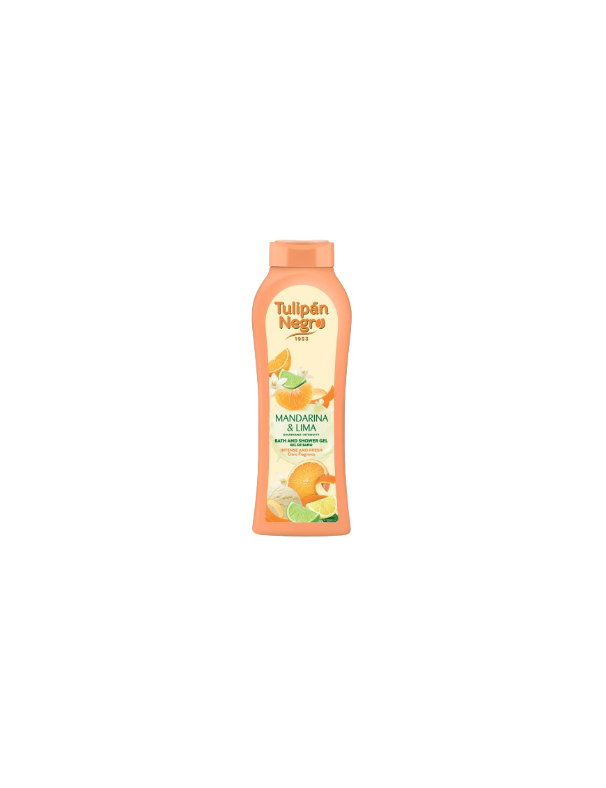 GEL BAÑO TULIPAN NEGRO MANDARINA & LIMA B/650ML