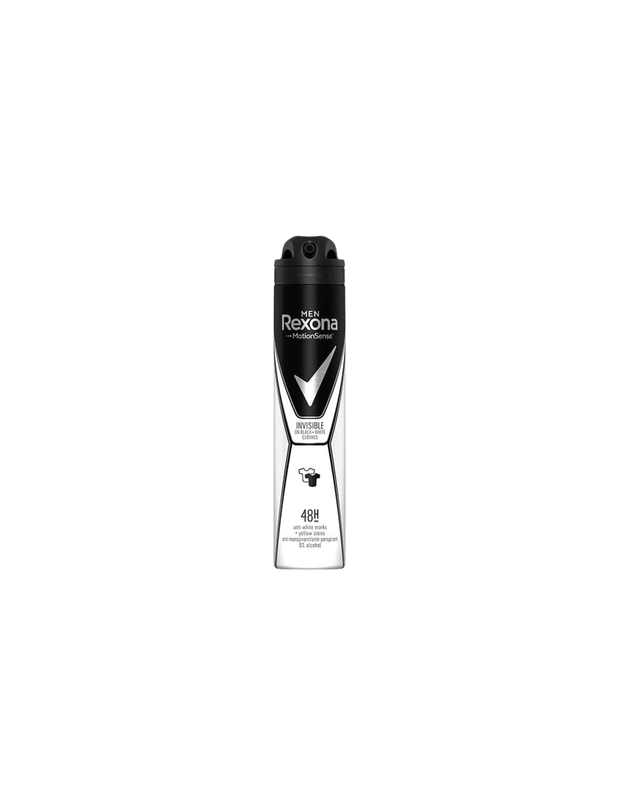 DESODORANTE REXONA MEN INVISIBLE B&W SP/200ML