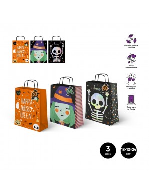 HALLOWEEN BOLSA TRUCO TRATO 18X10X24 R/1281005 1UD