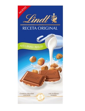 CHOCOLATE LINDT LECHE/AVELLENA T/100 GR