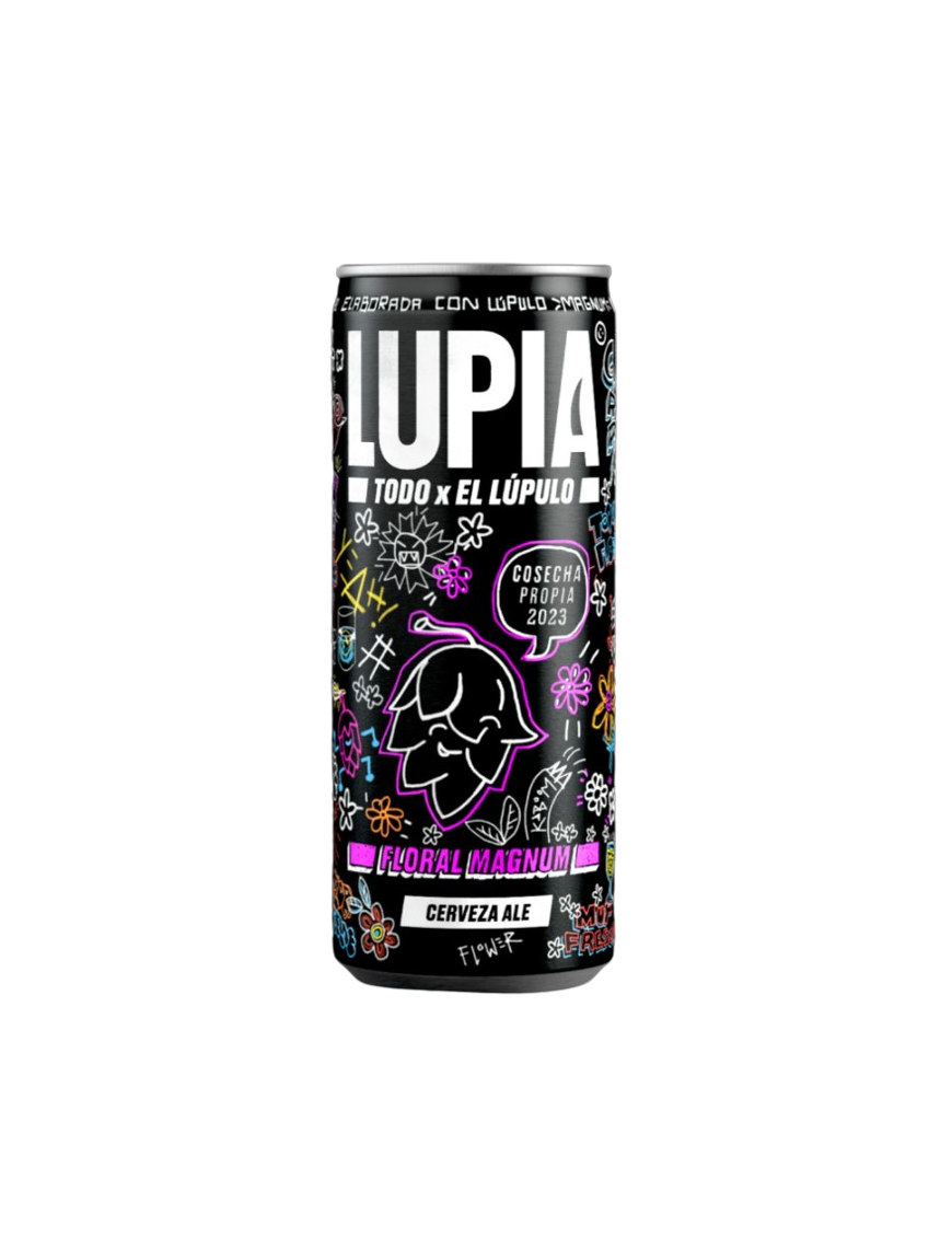 CERVEZA LUPIA MAGNUM (E.GALICIA) 4,8% LATA 33CL