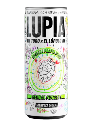 CERVEZA LUPIA NUGGET (E.GALICIA) 4,8% LATA 33CL