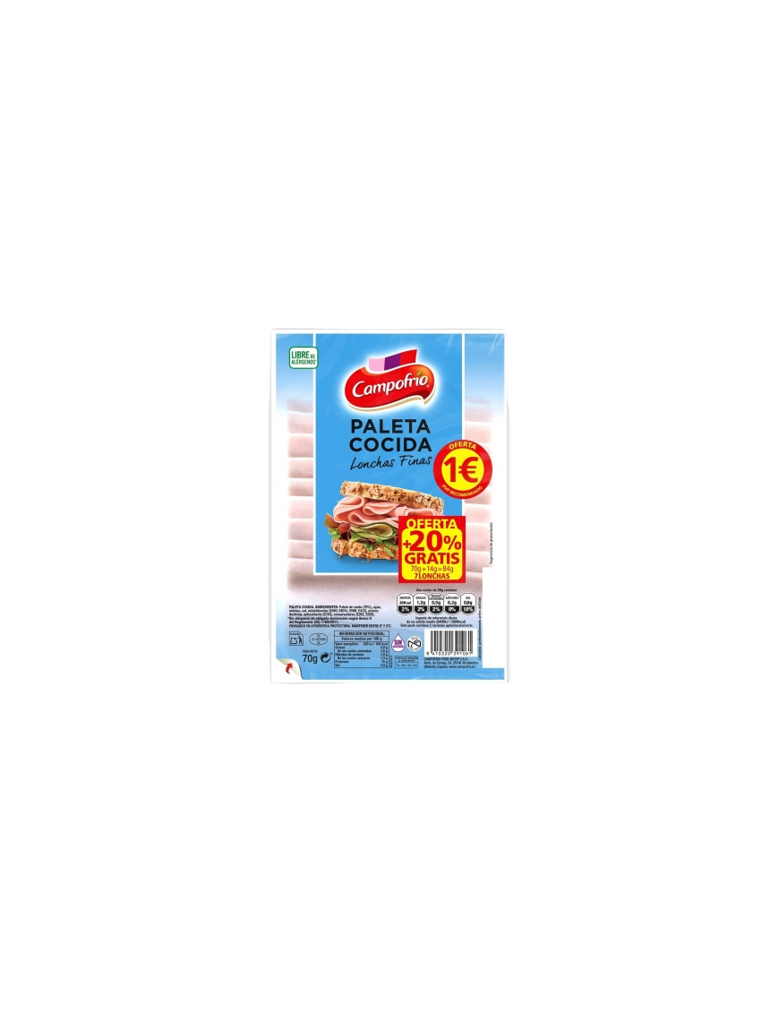 PALETA CERDO LONCHA CAMP C/39106 P/70GR (1€)