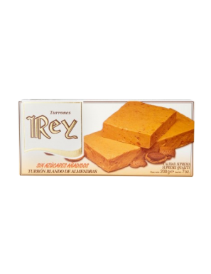 TURRON REY S/AZUCAR BLANDO ALMENDRA P/200 GR