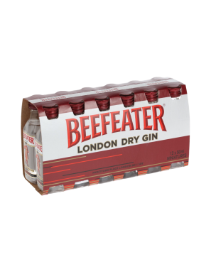 GINEBRA MINI BEEFEATER B/ 50 ML P/12.UD.