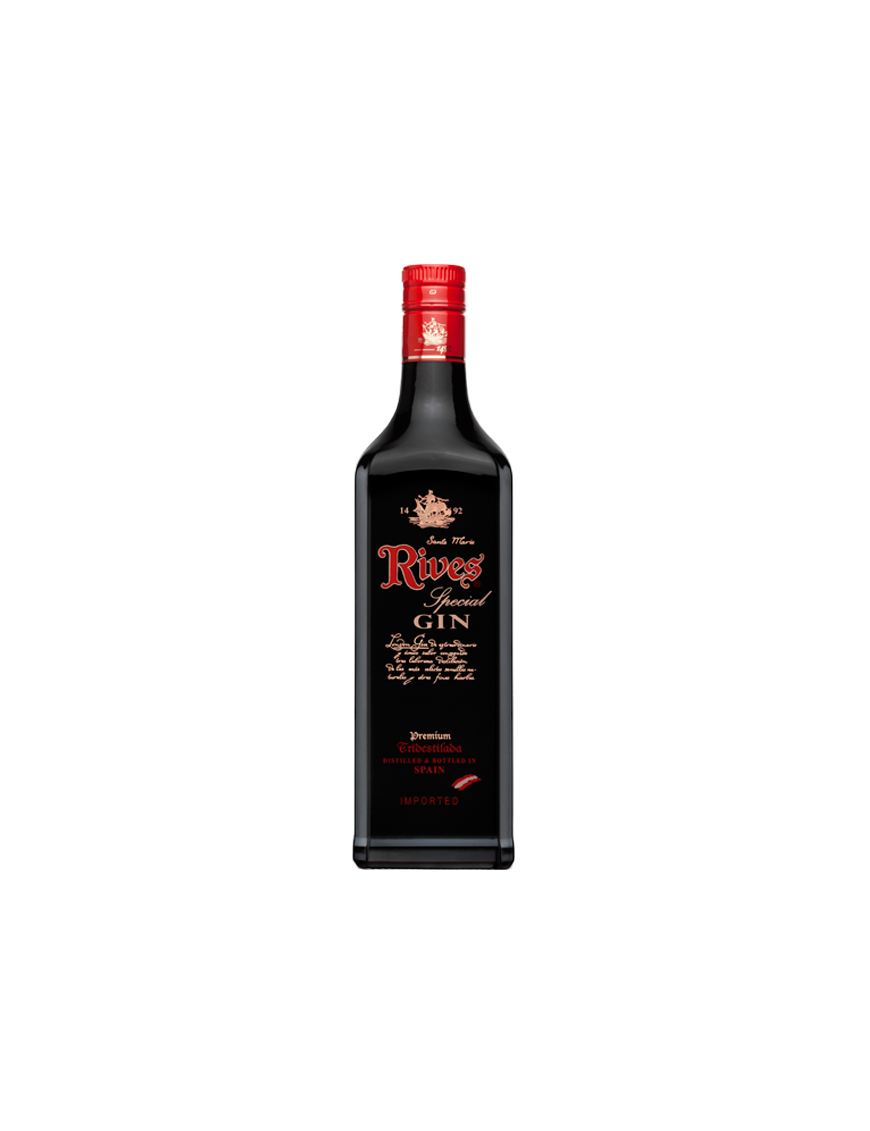 GINEBRA RIVES ESPECIAL B/NEGRA TRIDEST. 70CL.