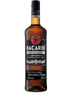 RON BACARDI CARTA NEGRA-37.5º B/70.CL.