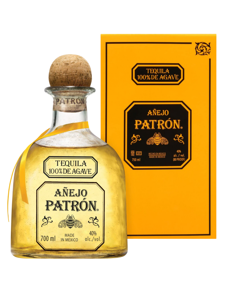 TEQUILA PATRÓN AÑEJO 100%DE AGAVE B/70.CL