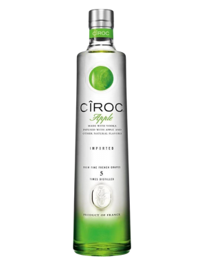 VODKA CIROC VERDE APPLE 37.5% B/70.CL