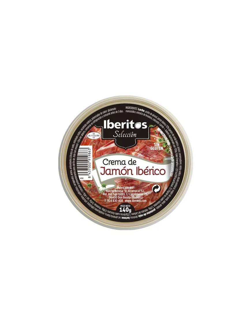 PATE CREMA IBERITOS JAMON IBERICO  L/140 GR