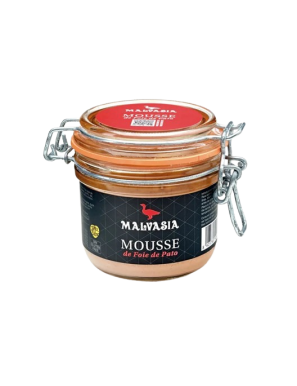 MOUSSE FOIE GRAS PATO MALVASIA T/CRISTAL 180 GR