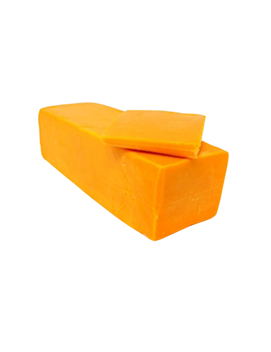 QUESO CHEDDAR BARRA COLOR-50%MG R/P.KG