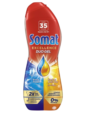 LAVAVAJILLAS SOMAT GEL C/VINAGRE 35 LAV B/560ML