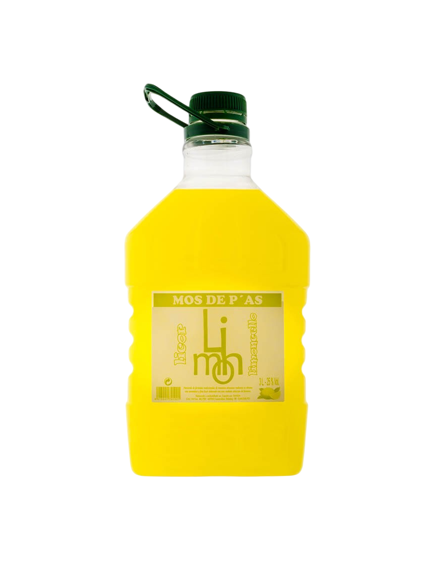 LICOR LIMON MOS DE PAS 25%VOL GARRAFA 3 L