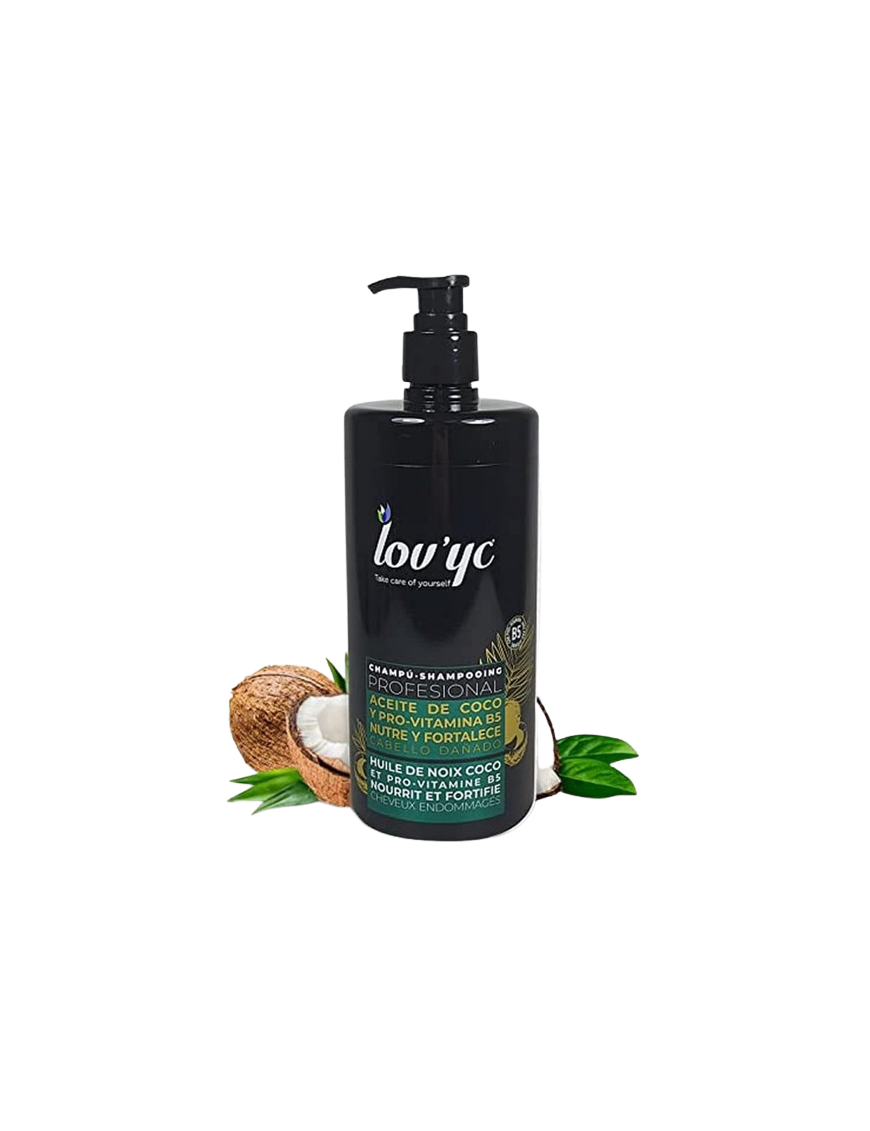 CHAMPU LOVYC CABELLO DAÑADO ACEITE COCO B/750 ML