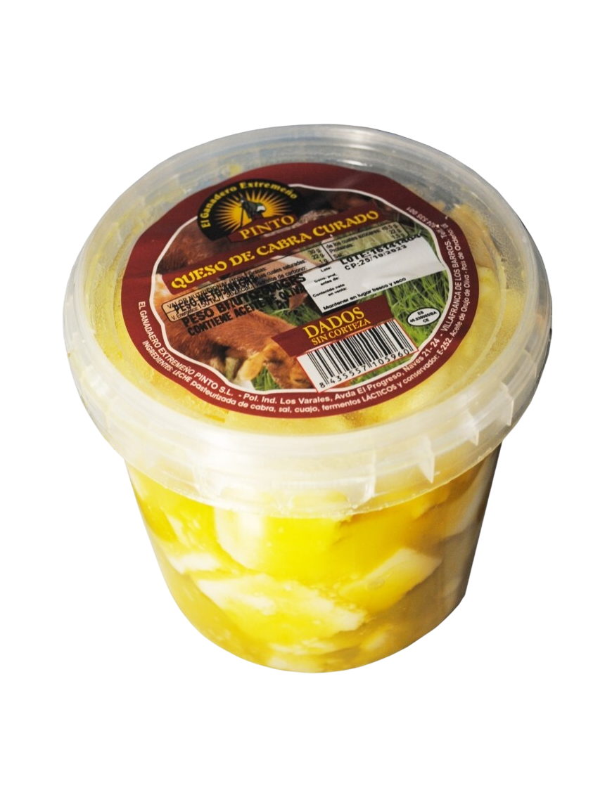 QUESO CABRA CURADO PINTO CUBO 500G