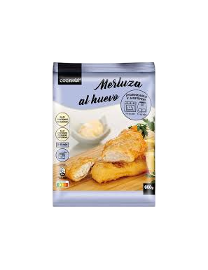 COCINARTE MERLUZA AL HUEVO B/600 GR