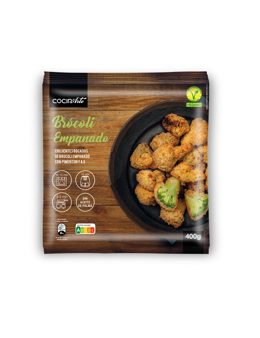 COCINARTE BROCOLI EMPANADO HORNEABLE B/400 GR