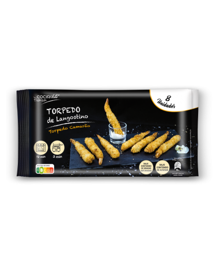 COCINARTE TORPEDO LANGOSTINO ESTUCHE 10 UD