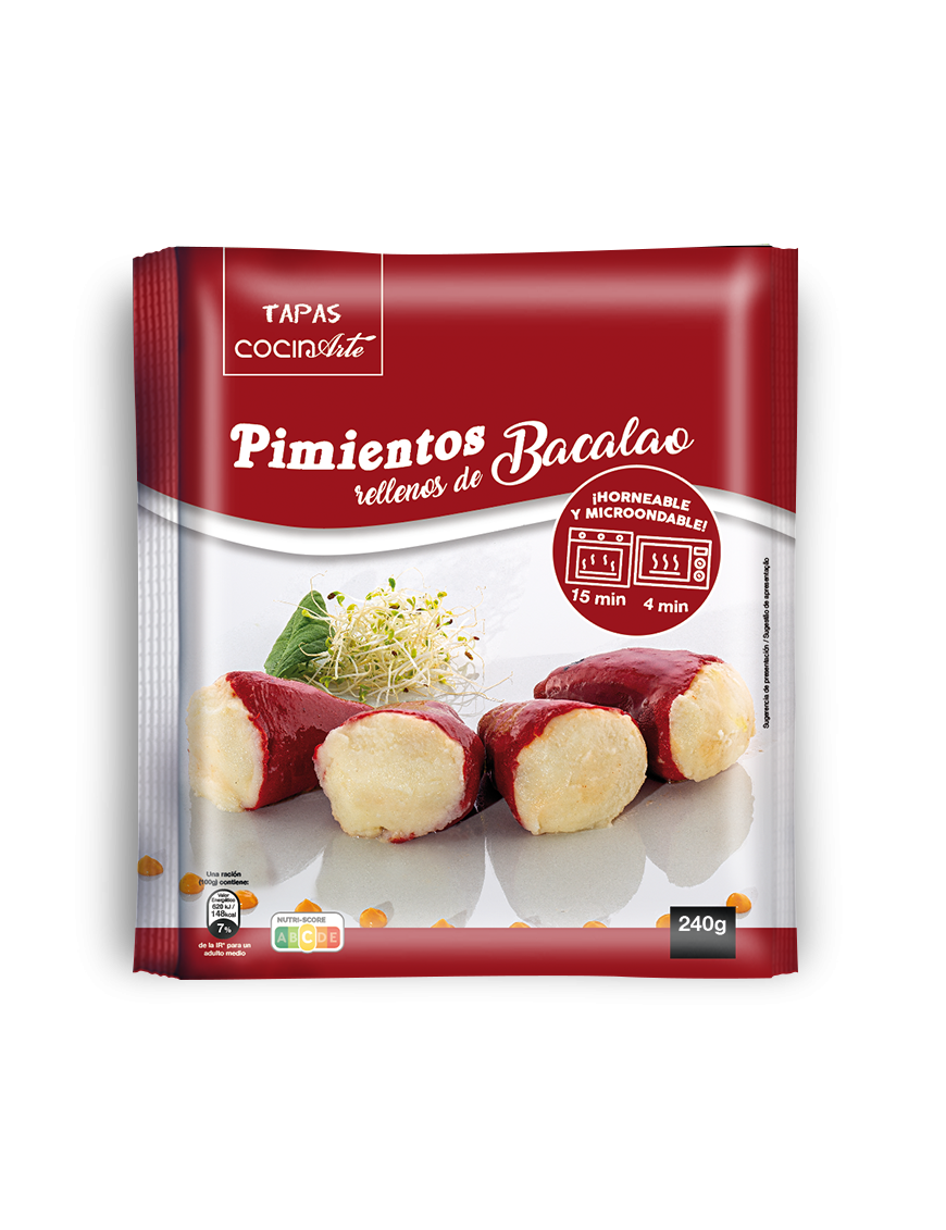 COCINARTE PTO.PIQUILLOS R/BACALAO B/240 GR