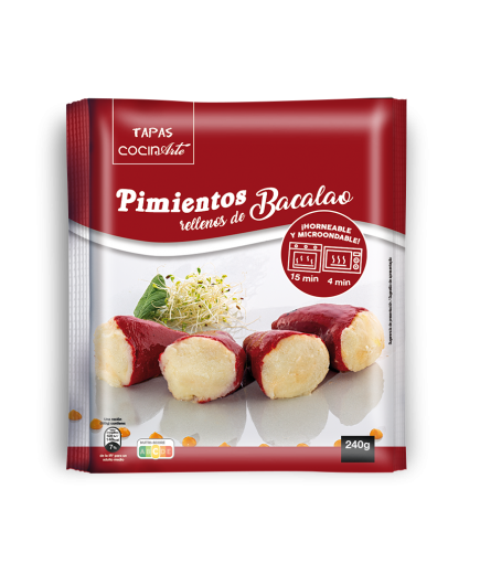 COCINARTE PTO.PIQUILLOS R/BACALAO B/240 GR