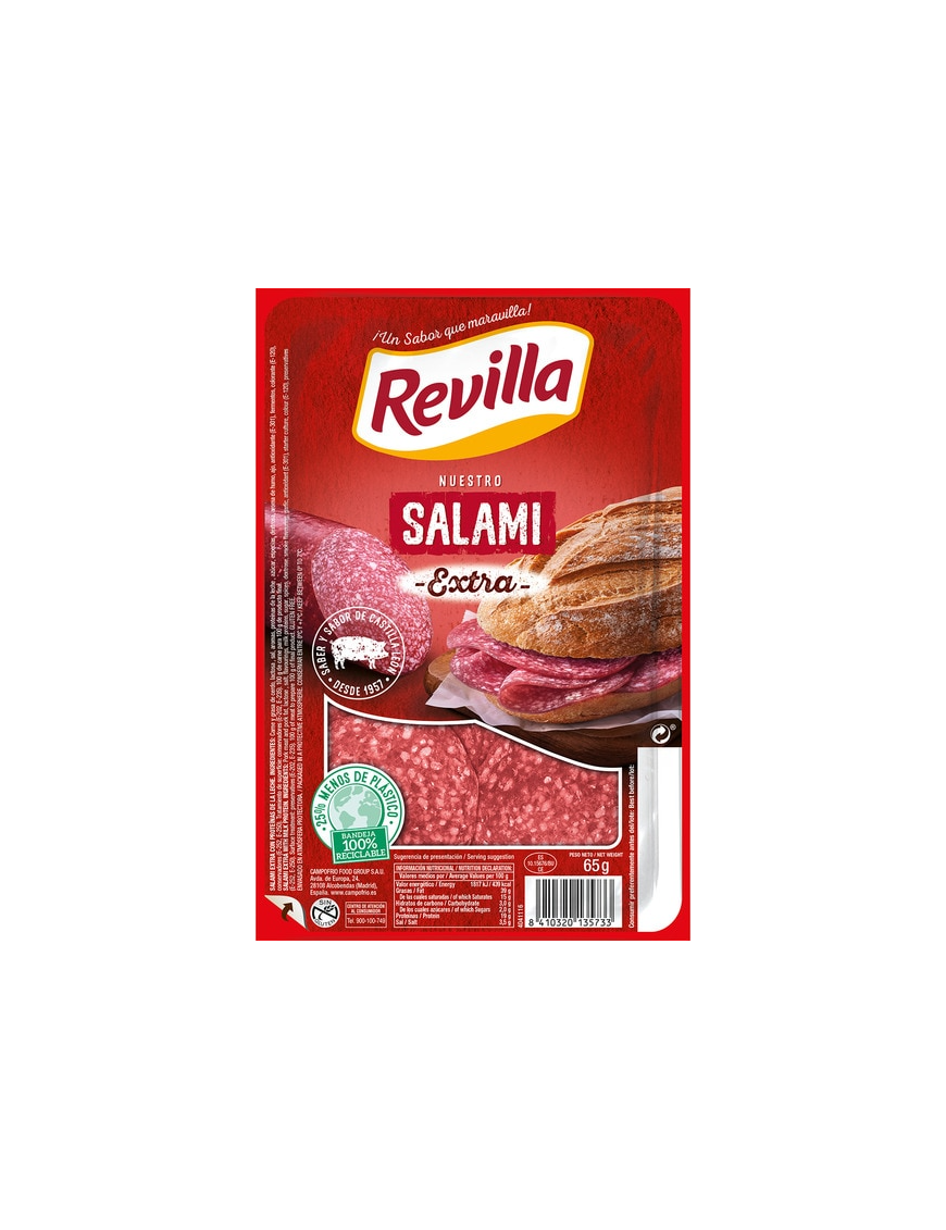 SALAMI LONCHA C/39075 EXTRA REVILLA B/65 GR (1€)