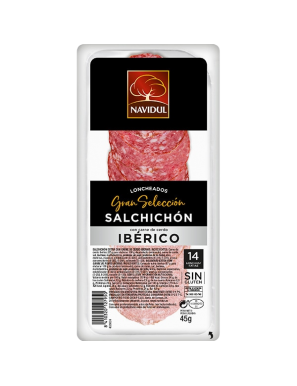 SALCHICHON LONCH IBERI NAVIDUL B/45 GR C/31327(1€)