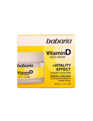 CREMA FACIAL BABARIA VITAMINA-D TARRO 50 ML