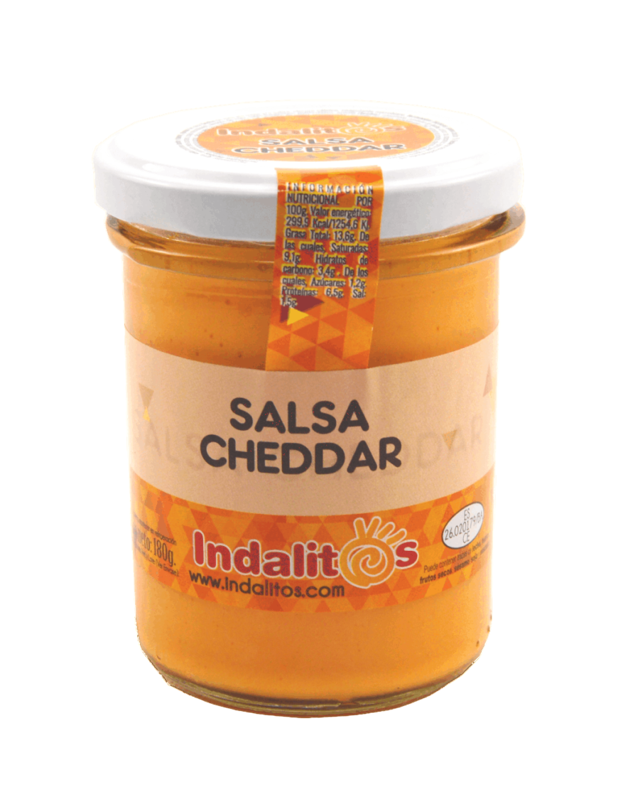 SALSA CHEDDAR INDALITOS T/180GR