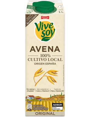 VIVESOY BEBIDA DE AVENA ORIGINAL PASCUAL BRICK-1L