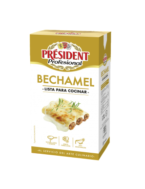 SALSA BECHAMEL PRESIDENT BRICK 1 LITRO