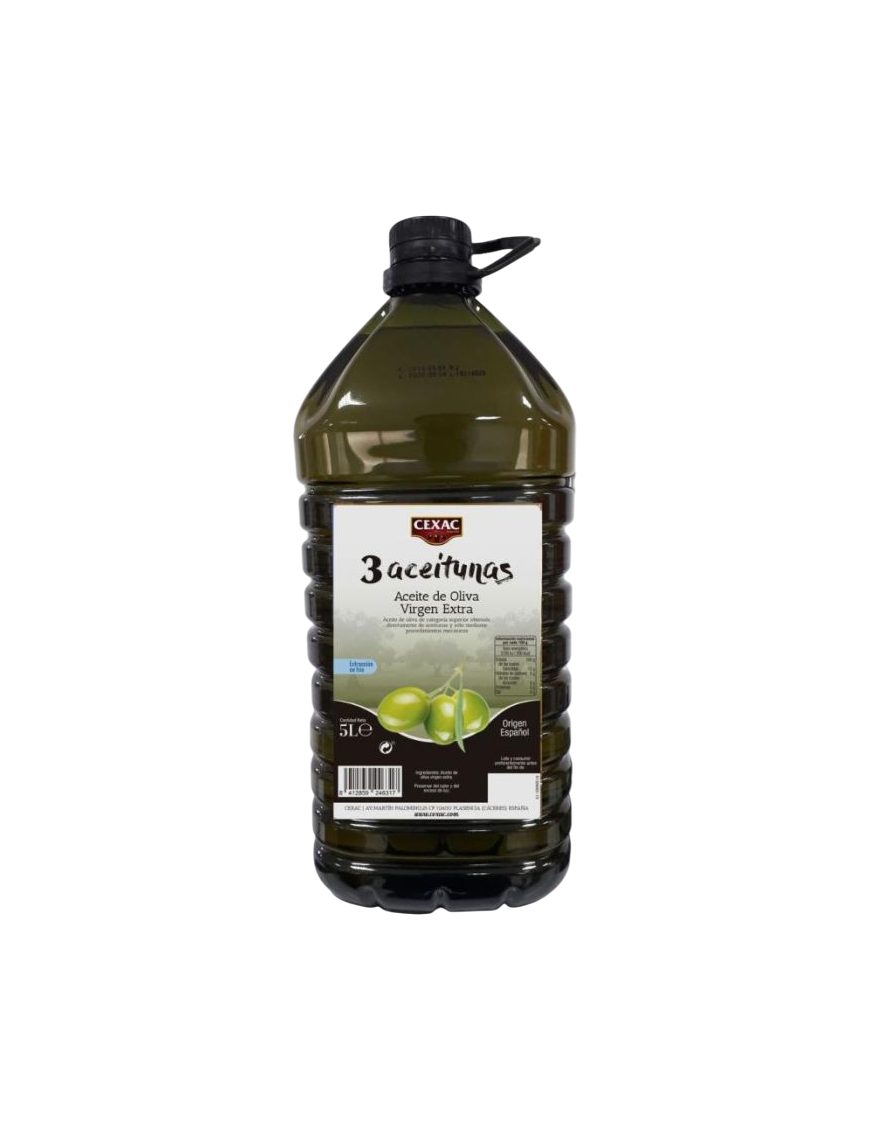 ACEITE OLIVA V/EXTRA CEXAC (3 ACEITUNA) GFA/5L