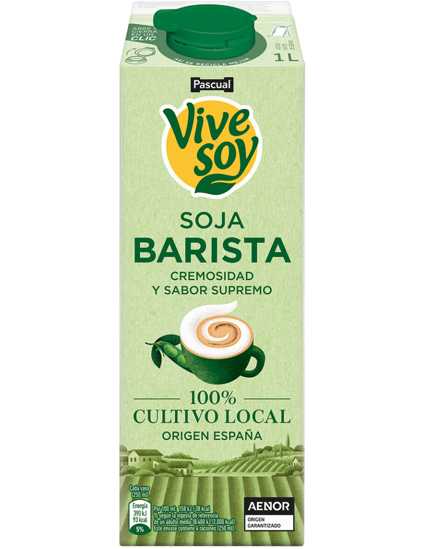 VIVESOY LECHE SOJA BARISTA BRICK/1L