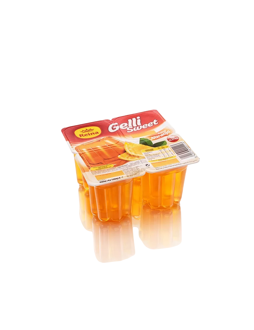 POSTRES REINA GELLI SWEET NARANJA PACK-4 UD