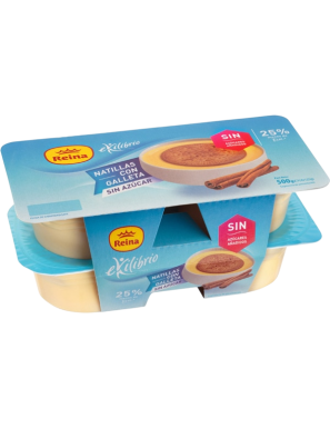 POSTRES REINA NATILLAS S/AZUC. C/GALLETA125G P/4UD