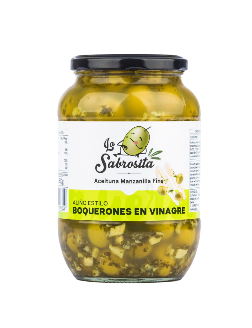 ACEITUNA LA SABROSITA ALIÑO BOQUERON T/C 845 GR