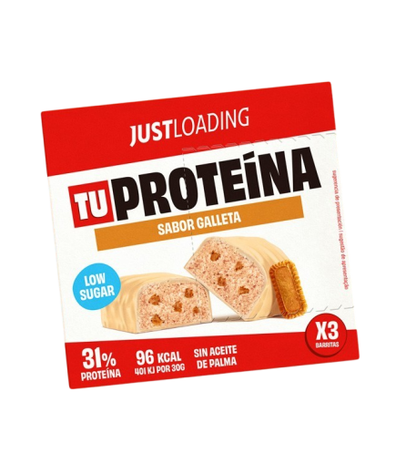 JUST LOAD BARRITA PROTEINAS GALLETA P/3X30GR