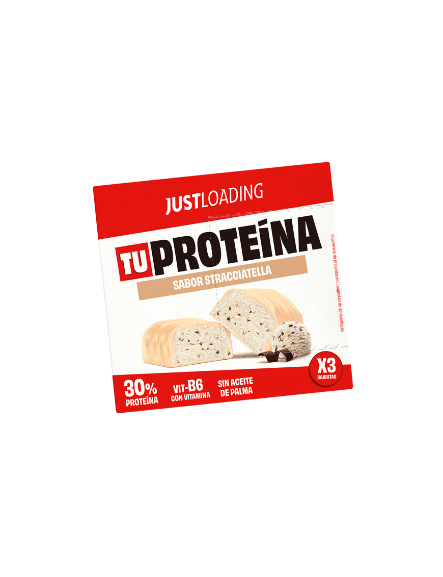 JUST LOAD BARRITA PROTEINAS STRACCIATELLA P/3X30GR