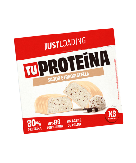 JUST LOAD BARRITA PROTEINAS STRACCIATELLA P/3X30GR