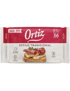 BISCOTTE TRADICIONAL ORTIZ P/36 REBANADAS