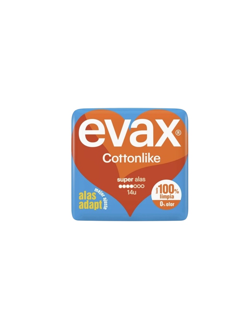 COMPRESA EVAX COTTONLIKE ULTRA SUPER ALAS B/14 UD