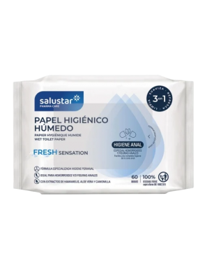 TOALLITAS HIGIENE SALUSTAR HEMORROIDES P/60 UD