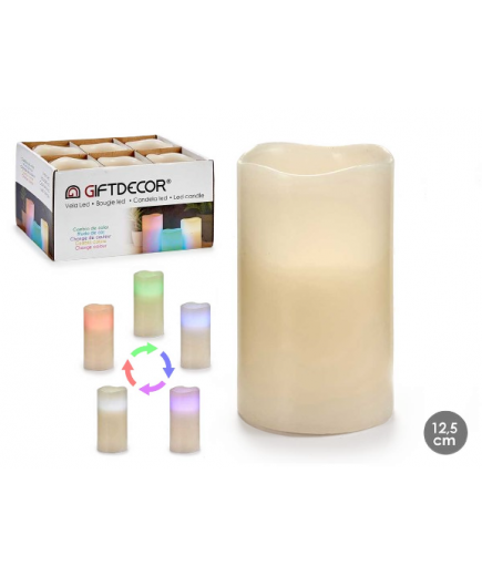 VELA GIFTDECOR LED CAMBIA COLOR UD