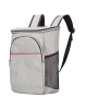 BOLSA MOCHILA TERMICA PORTA ALIMENTOS GRIS 14 L.