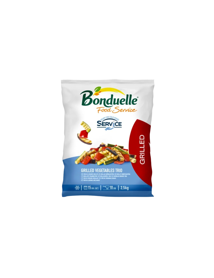 BONDUELLE SALTEADO TRIO VERDURA ASADA CONG. 2,5 KG