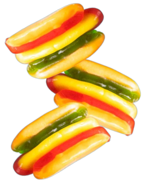 GOMINOLAS TROLLI HOT DOG B/54GR