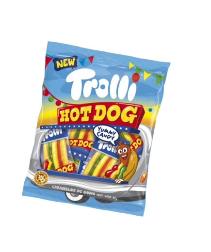 GOMINOLAS TROLLI HOT DOG B/54GR