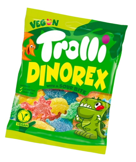 GOMINOLAS TROLLI DINOREX VEGAN B/100GR