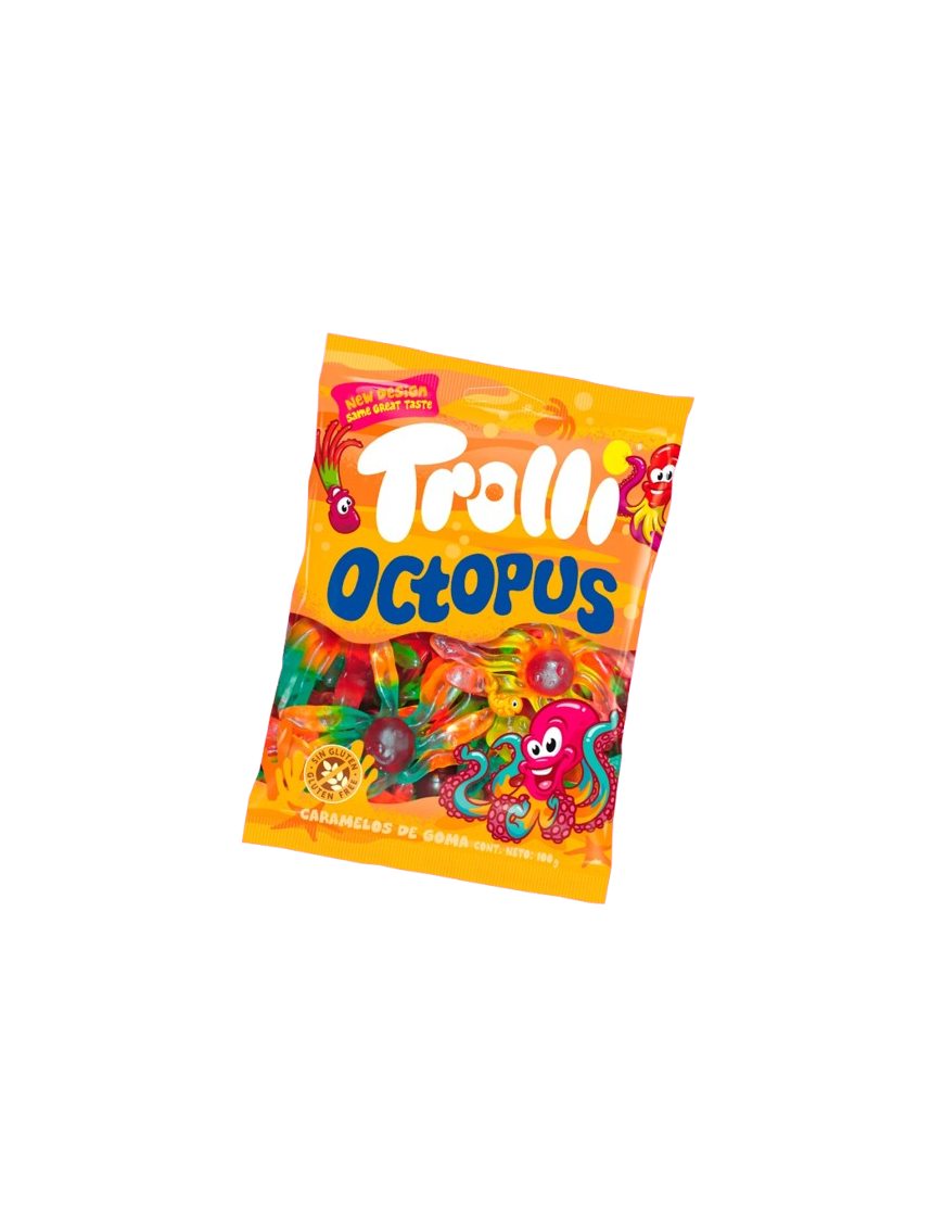 GOMINOLAS TROLLI OCTOPUS BLUE B/100GR