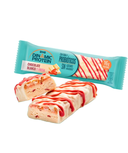 BARRITA PROTEIN DINAMIC CHOCO-BLANCO/FRESA 55 GR